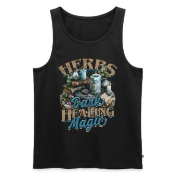 Pharmacist Herb Collector Pharmacist - Men's Premium Organic Tank Top - black - Front - Michal (187cm)
