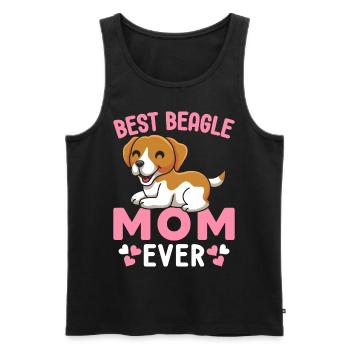 Meilleur Beagle Maman Chien Beagle Liebh - Débardeur bio Premium Homme - noir - Devant - AI Model Male 178 light (178cm)