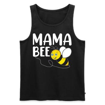 Apiculteur Apiculture Mama Mama Bee - Débardeur bio Premium Homme - noir - Devant - Michal (187cm)