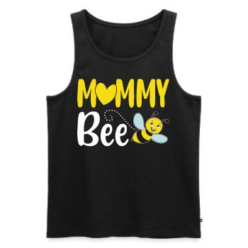 Apiculteur Apiculteur Maman Abeille Maman - Débardeur bio Premium Homme - noir - Devant - Michal (187cm)