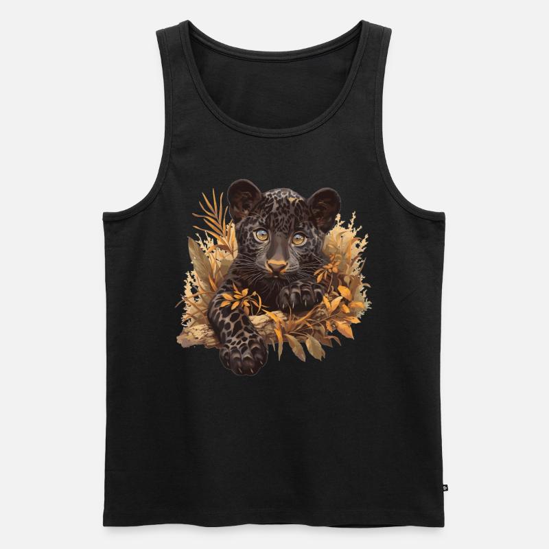 Panthers Panther - Männer Premium Bio Tank Top - Schwarz