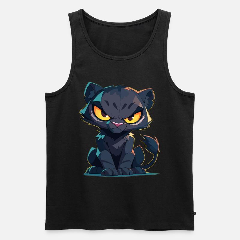 Panthers Panther - Männer Premium Bio Tank Top - Schwarz