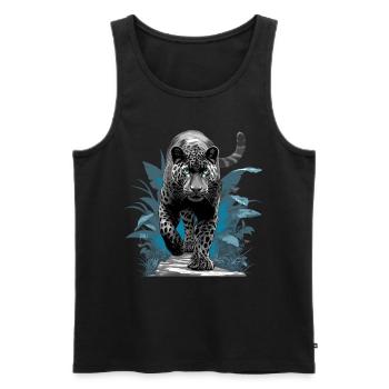 Panthers Panther - Männer Premium Bio Tank Top - Schwarz - Vorne - AI Model Male 178 light (178cm)