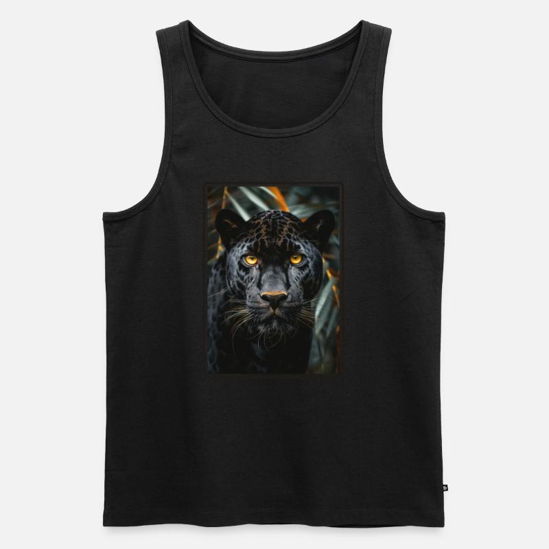 Panthers Panther - Männer Premium Bio Tank Top - Schwarz