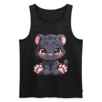 Panthers Panther - Männer Premium Bio Tank Top - Schwarz - Vorne - AI Model Male 178 light (178cm)