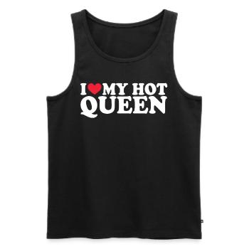 Girlfriend Girlfriend Relationship Couple Love Couple - Men's Premium Organic Tank Top - black - Front - AI Model Male 178 light (178cm)