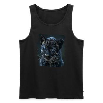 Panthers Panther - Männer Premium Bio Tank Top - Schwarz - Vorne - AI Model Male 178 light (178cm)