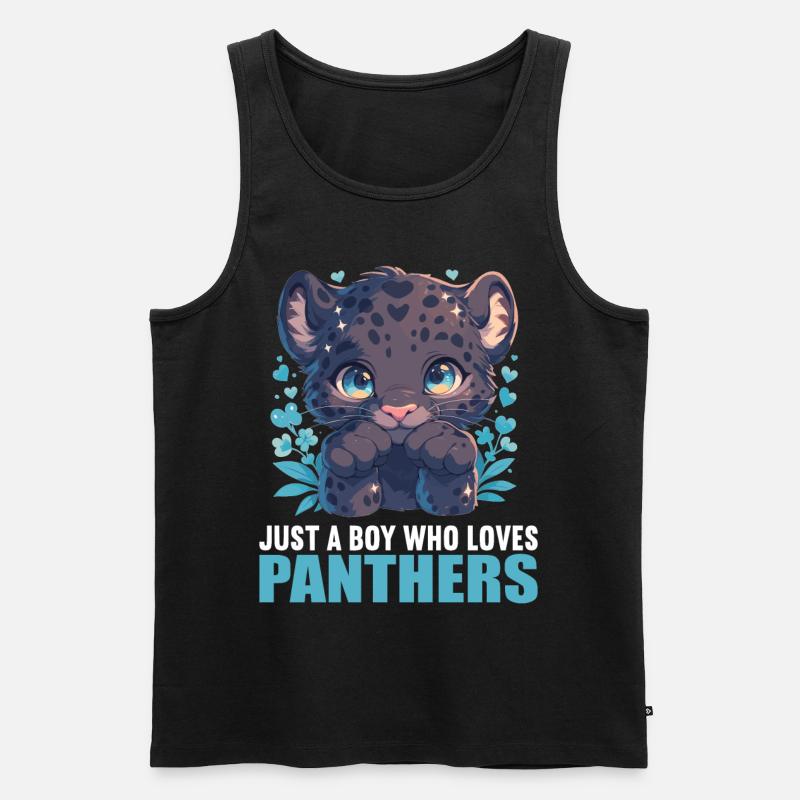 Panthers Panther - Männer Premium Bio Tank Top - Schwarz
