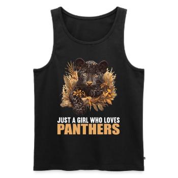 Panthers Panther - Männer Premium Bio Tank Top - Schwarz - Vorne - AI Model Male 178 light (178cm)