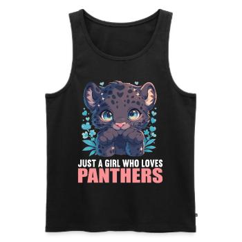 Panthers Panther - Männer Premium Bio Tank Top - Schwarz - Vorne - AI Model Male 178 light (178cm)