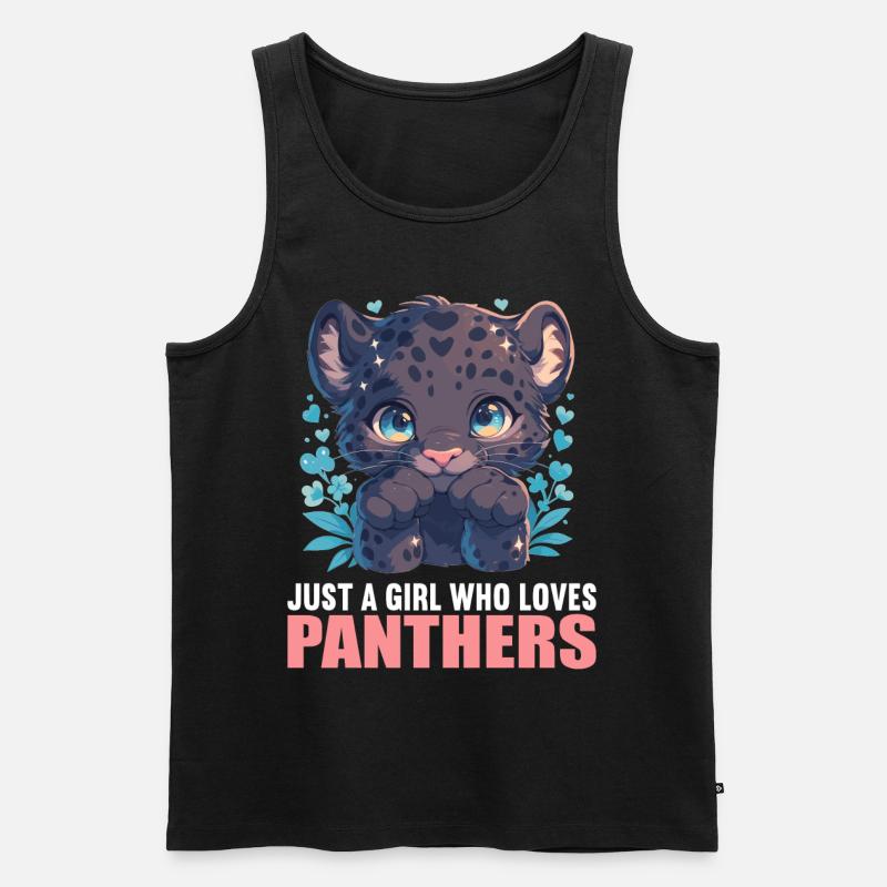 Panthers Panther - Männer Premium Bio Tank Top - Schwarz