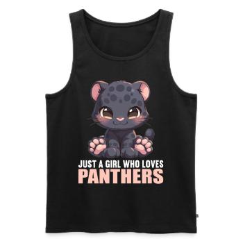 Panthers Panther - Männer Premium Bio Tank Top - Schwarz - Vorne - AI Model Male 178 light (178cm)