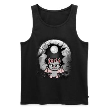 Halloween Bat Bats Kids Child - Men's Premium Organic Tank Top - black - Front - Michal (187cm)