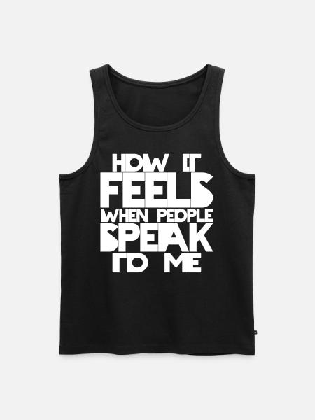 Deaf Pride ASL Gebärdensprache - Männer Premium Bio Tank Top - Schwarz