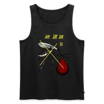 Mücken Jagt Mücke Insekten Blutsauger Blut - Männer Premium Bio Tank Top - Schwarz - Vorne - AI Model Male 178 light (178cm)