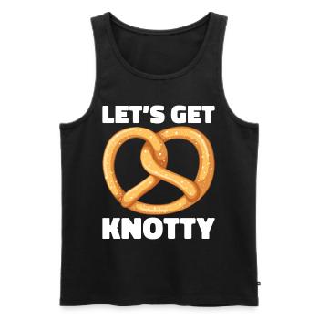 Pretzels Pretzels Bakers Baked goods - Men's Premium Organic Tank Top - black - Front - Michal (187cm)