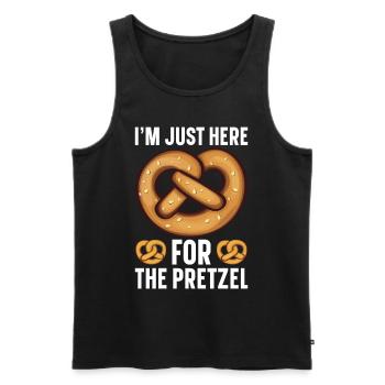Pretzels Pretzels Bakers Baked goods - Men's Premium Organic Tank Top - black - Front - Michal (187cm)