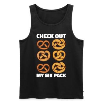 Pretzels Pretzels Bakers Baked goods - Men's Premium Organic Tank Top - black - Front - Michal (187cm)