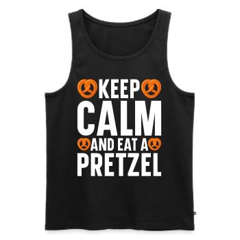Pretzels Pretzels Bakers Baked goods - Men's Premium Organic Tank Top - black - Front - Michal (187cm)