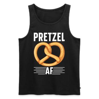 Pretzels Pretzels Bakers Baked goods - Men's Premium Organic Tank Top - black - Front - Michal (187cm)