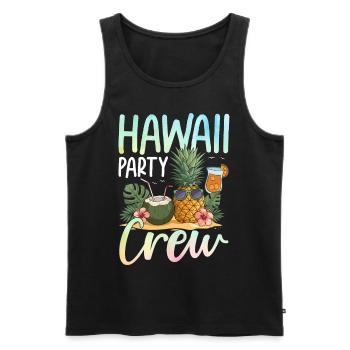 Hawaii Party Crew - Männer Premium Bio Tank Top - Schwarz - Vorne - Michal (187cm)
