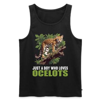 Ocelots Ocelot - Men's Premium Organic Tank Top - black - Front - AI Model Male 178 light (178cm)