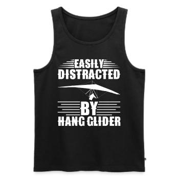Hang gliding Paragliding hang gliding - Men's Premium Organic Tank Top - black - Front - AI Model Male 178 light (178cm)