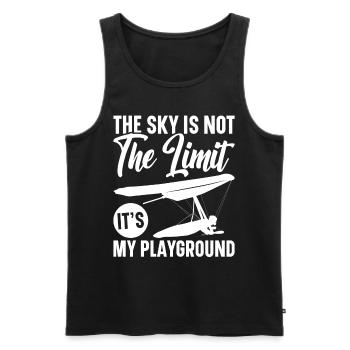 Hang gliding Paragliding hang gliding - Men's Premium Organic Tank Top - black - Front - AI Model Male 178 light (178cm)