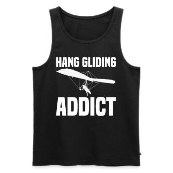 Hang gliding Paragliding hang gliding - Men's Premium Organic Tank Top - black - Front - AI Model Male 178 light (178cm)