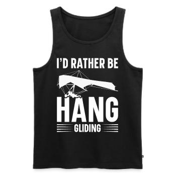 Hang gliding Paragliding hang gliding - Men's Premium Organic Tank Top - black - Front - AI Model Male 178 light (178cm)