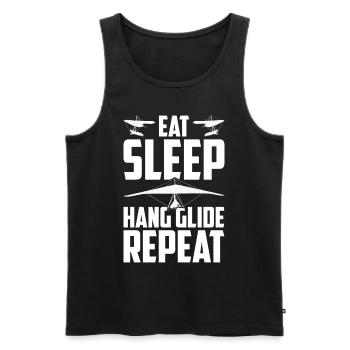 Hang gliding Paragliding hang gliding - Men's Premium Organic Tank Top - black - Front - AI Model Male 178 light (178cm)