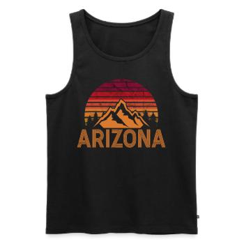 Arizona State Sedona Phoenix Grand Canyon AZ - Men's Premium Organic Tank Top - black - Front - Michal (187cm)