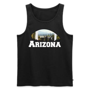 Arizona State Sedona Phoenix Grand Canyon AZ - Men's Premium Organic Tank Top - black - Front - Michal (187cm)