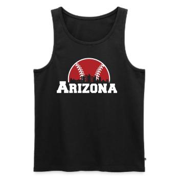 Arizona State Sedona Phoenix Grand Canyon AZ - Men's Premium Organic Tank Top - black - Front - Michal (187cm)