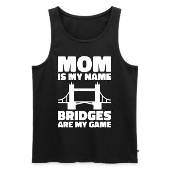 Bridge Engineer Bridge Construction Civil Engineering - Men's Premium Organic Tank Top - black - Front - Michal (187cm)