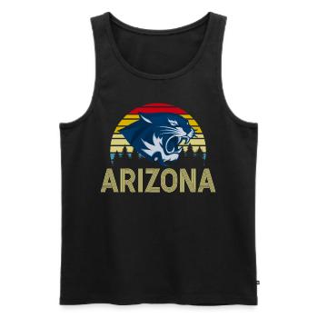 Arizona State Sedona Phoenix Grand Canyon AZ - Men's Premium Organic Tank Top - black - Front - Michal (187cm)