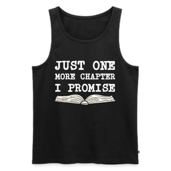 Buch Bücher Bibliothek Literatur Lesen Read Books - Männer Premium Bio Tank Top - Schwarz - Vorne - Michal (187cm)