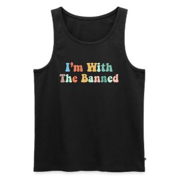 Buch Bücher Bibliothek Literatur Lesen Read Books - Männer Premium Bio Tank Top - Schwarz - Vorne - Michal (187cm)