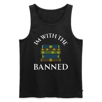 Buch Bücher Bibliothek Literatur Lesen Read Books - Männer Premium Bio Tank Top - Schwarz - Vorne - Michal (187cm)
