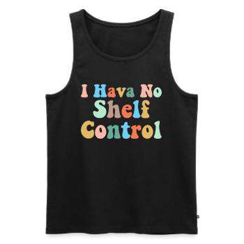 Buch Bücher Bibliothek Literatur Lesen Read Books - Männer Premium Bio Tank Top - Schwarz - Vorne - Michal (187cm)