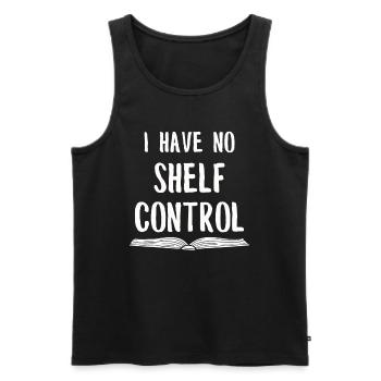 Buch Bücher Bibliothek Literatur Lesen Read Books - Männer Premium Bio Tank Top - Schwarz - Vorne - Michal (187cm)