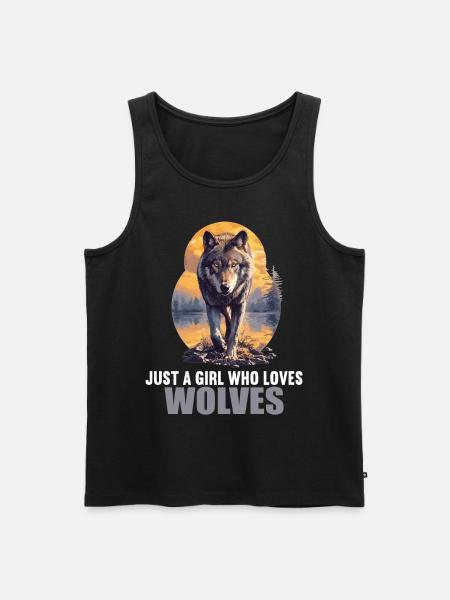 Wolves Wolf - Men's Premium Organic Tank Top - black