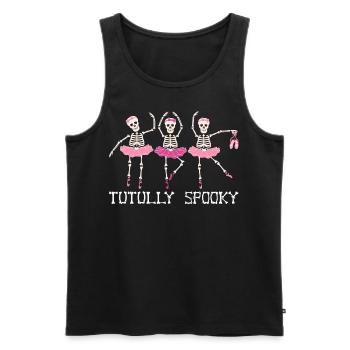 Ballet Halloween Spooky Tutu Tutully Spooky - Débardeur bio Premium Homme - noir - Devant - AI Model Male 178 light (178cm)