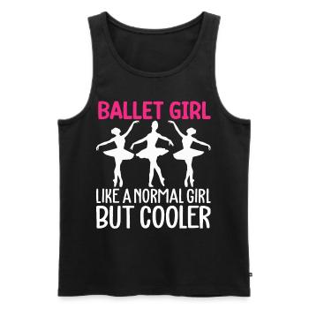 Ballet girl like a normal girl, but a - Men's Premium Organic Tank Top - black - Front - Michal (187cm)