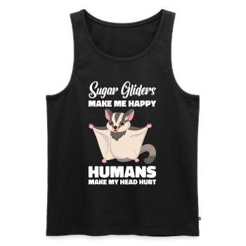 Flying Squirrel Suger Glider Short-headed Glider - Men's Premium Organic Tank Top - black - Front - AI Model Male 178 light (178cm)