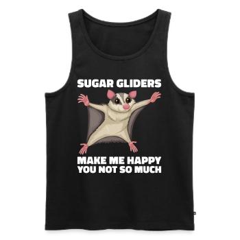 Flying Squirrel Suger Glider Short-headed Glider - Men's Premium Organic Tank Top - black - Front - AI Model Male 178 light (178cm)