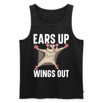 Flying Squirrel Suger Glider Short-headed Glider - Men's Premium Organic Tank Top - black - Front - AI Model Male 178 light (178cm)