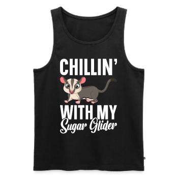 Flying Squirrel Suger Glider Short-headed Glider - Men's Premium Organic Tank Top - black - Front - AI Model Male 178 light (178cm)