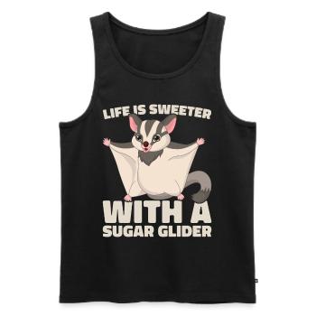 Flying Squirrel Suger Glider Short-headed Glider - Men's Premium Organic Tank Top - black - Front - AI Model Male 178 light (178cm)