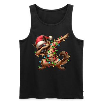 Polka Dot Belgian Malinois Mals Sunglasses Ni - Men's Premium Organic Tank Top - black - Front - AI Model Male 178 light (178cm)